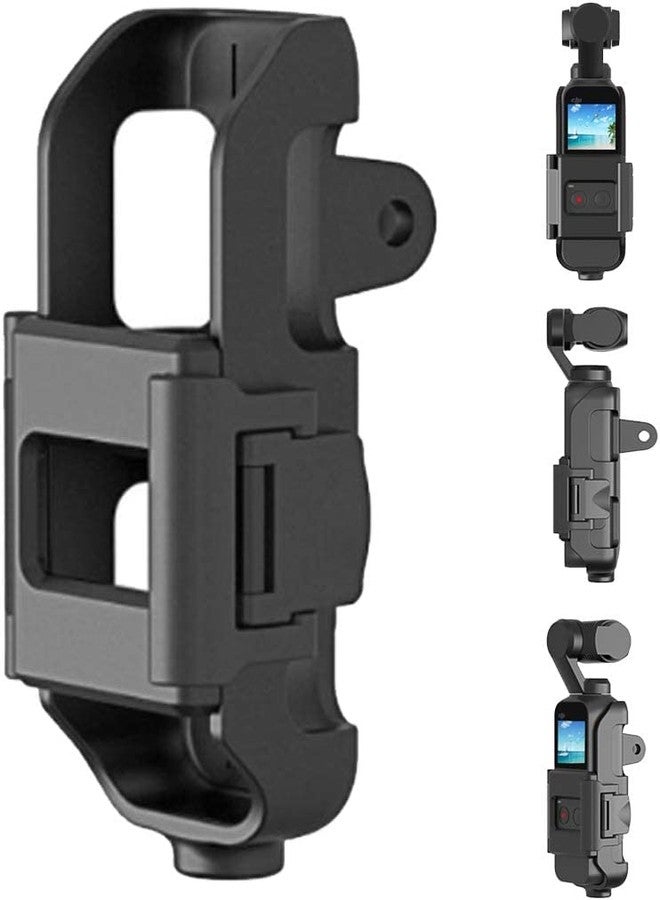 Action Pro Anti-Scratch Protective Frame Cover Compatible with DJI Osmo Pocket 2 Action Camera Bracket Mount (Black) - Image 2