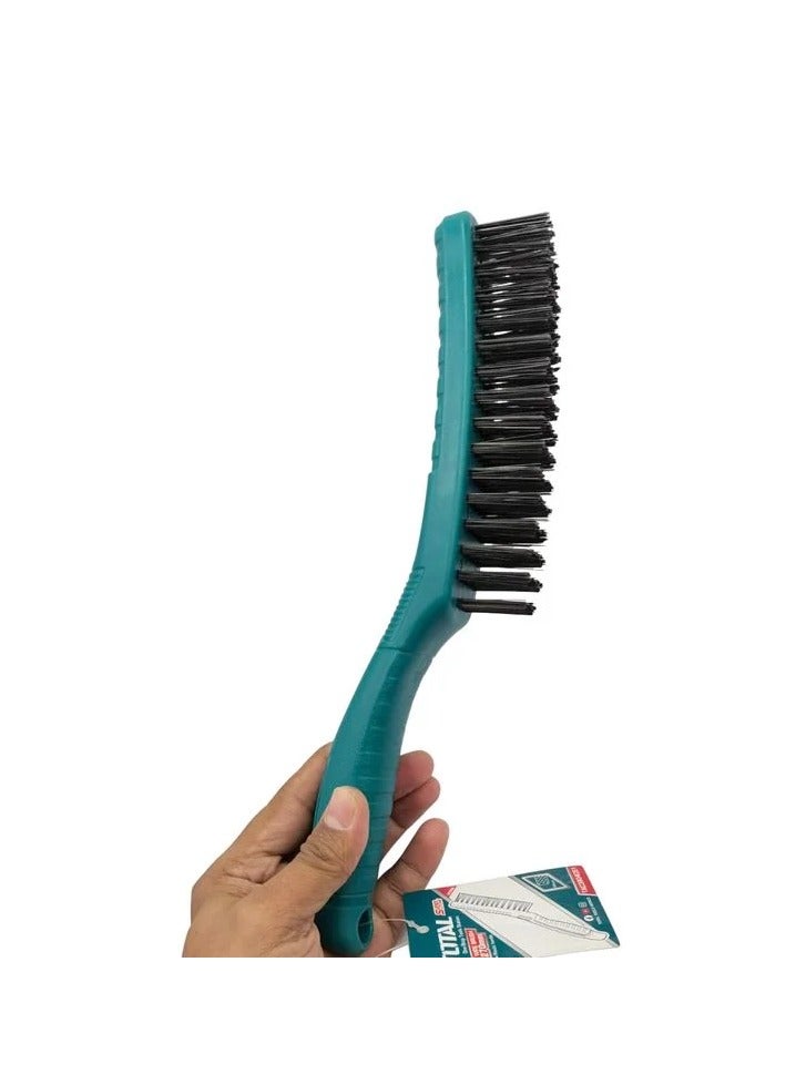 TOTAL Steel Wire Brush Plastic Handle Wire Brush  270mm TAC3804051 - Image 2