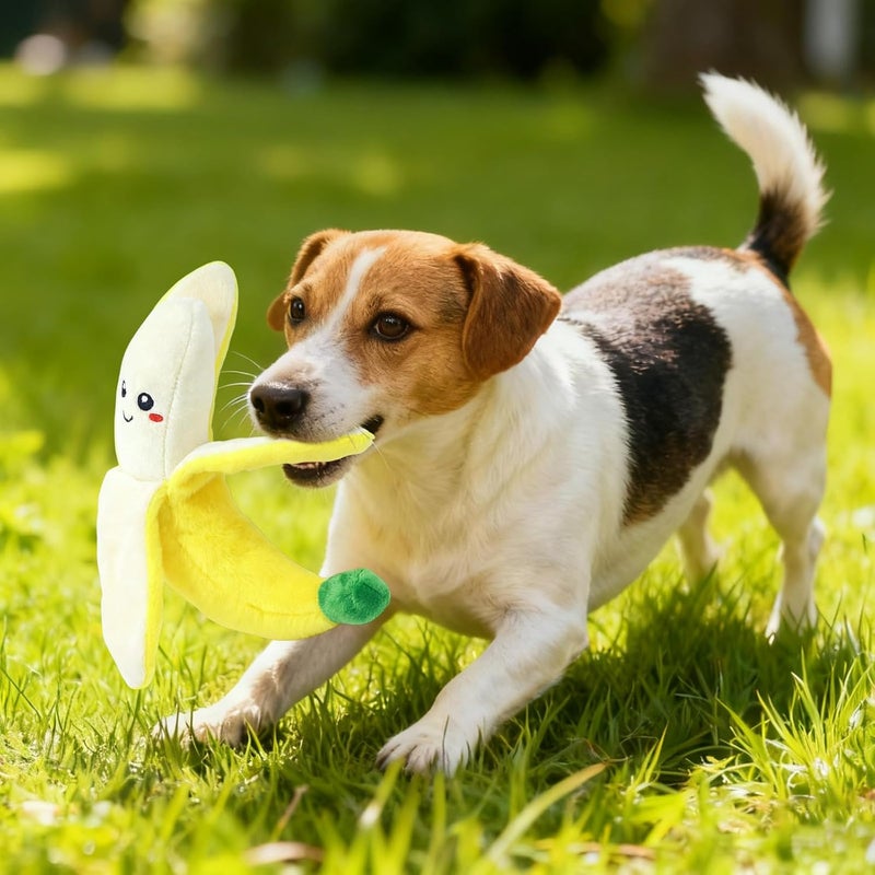 Interactive Puppy Toy with Squeaker, Cartoon Dog Teething Plush Toy for Pets - Image 2