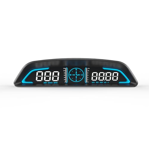AZIJYV GPS Speedometer,Heads Up Display for Cars G3,Digital Speedometer for Car with Speed, Fatigue Driving Alarm,Overspeed Alarm,Speedometer for Car for All Vehicles - Image 1