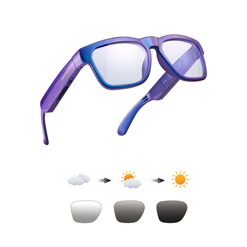 OhO sunshine OhO Smart Glasses,Polarized Sunglasses with Bluetooth Speaker,Athletic/Outdoor UV Protection and Voice Control,Unisex - Image 1