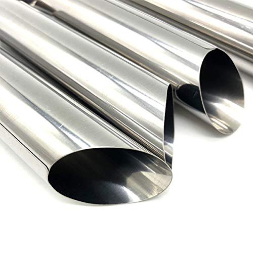 NIDY 12 Pcs DIY NonStick Stainless Steel Baking Cones Tubes Set Spiral Horn Pastry Cream Roll TubesCake Cone MoldCannoli FormsIce Cream RollFunnel ShapeKitchenParty - Image 4