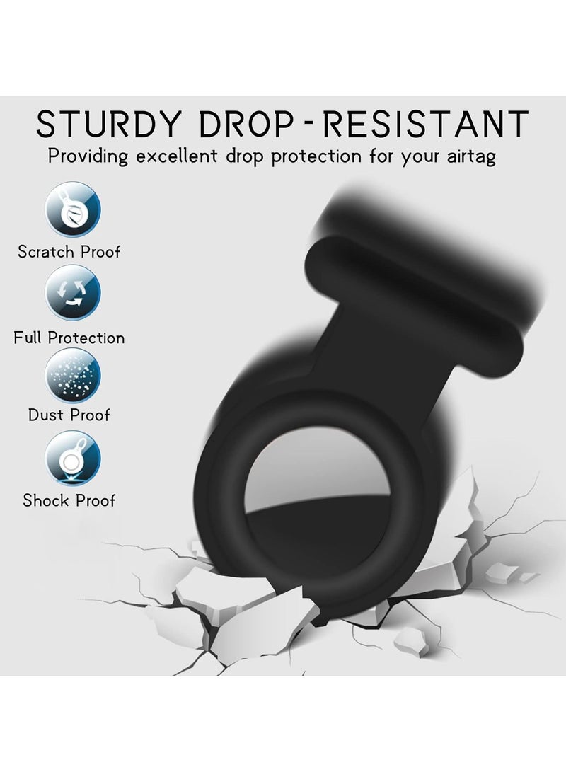 2 Pack AirTag Case, Anti-Lost AirTag Holder, Hidden Design Compatible with Apple AirTag Tracker, Ideal for Kids, Elderly, Clothing, Luggage, Backpacks & Shoes (Black) - Image 3