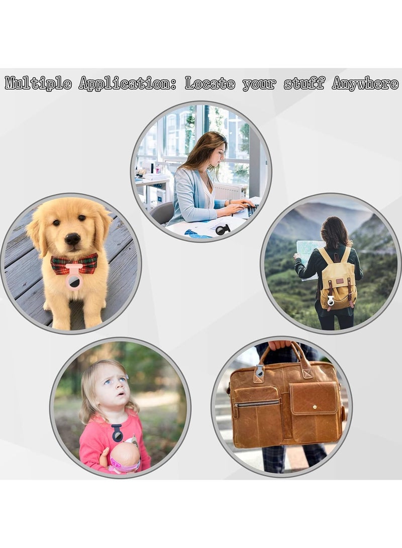 2 Pack AirTag Case, Anti-Lost AirTag Holder, Hidden Design Compatible with Apple AirTag Tracker, Ideal for Kids, Elderly, Clothing, Luggage, Backpacks & Shoes (Black) - Image 5