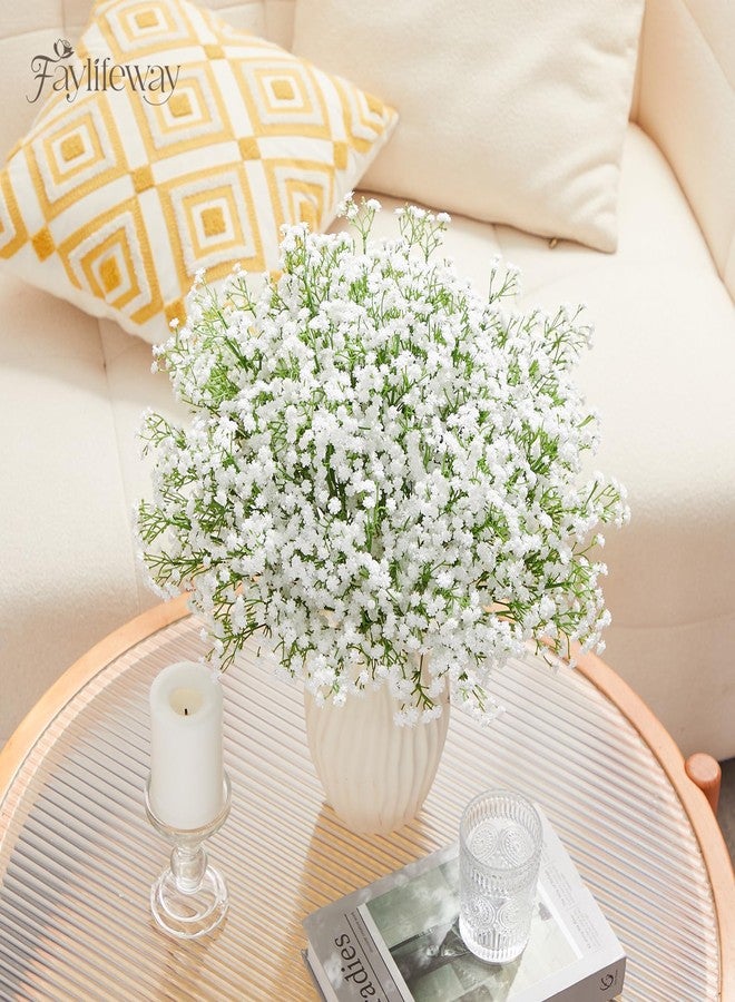 Faylifeway Babys Breath Artificial Flowers - 20PCS Real Touch White Gypsophila Bouquets for Floral Decoration, Wedding, Home, Party, and Garden - Image 5