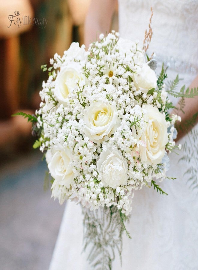 Faylifeway Babys Breath Artificial Flowers - 20PCS Real Touch White Gypsophila Bouquets for Floral Decoration, Wedding, Home, Party, and Garden - Image 3