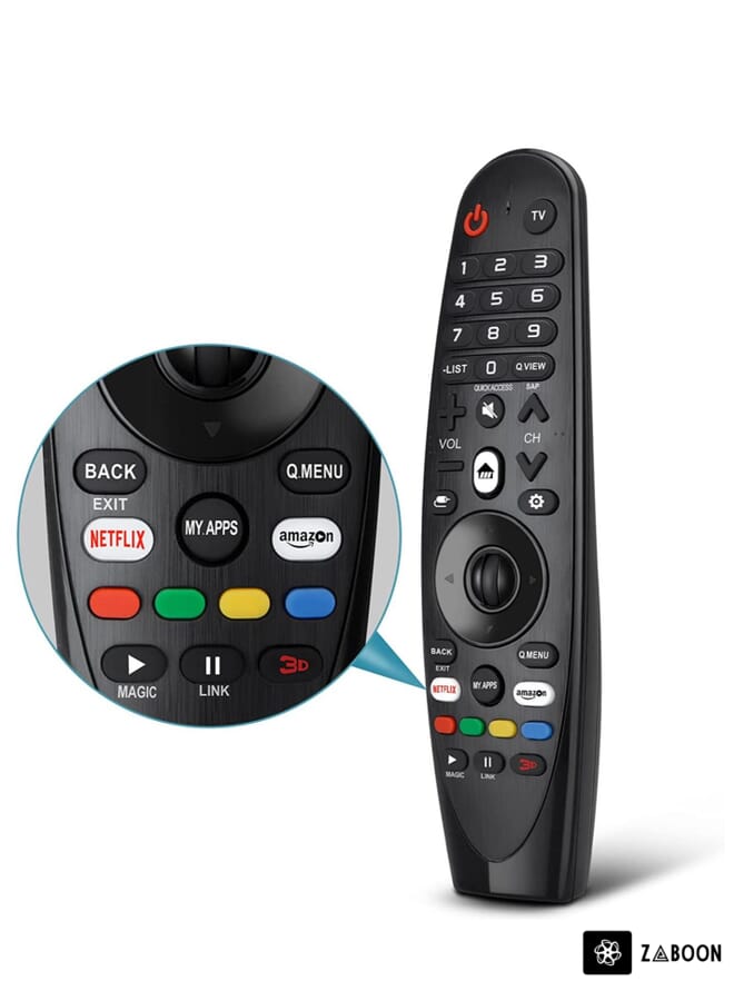 Zaboon Universal Remote Control for LG Smart TV Magic Remote Replacement, with Buttons for Netflix Prime Video