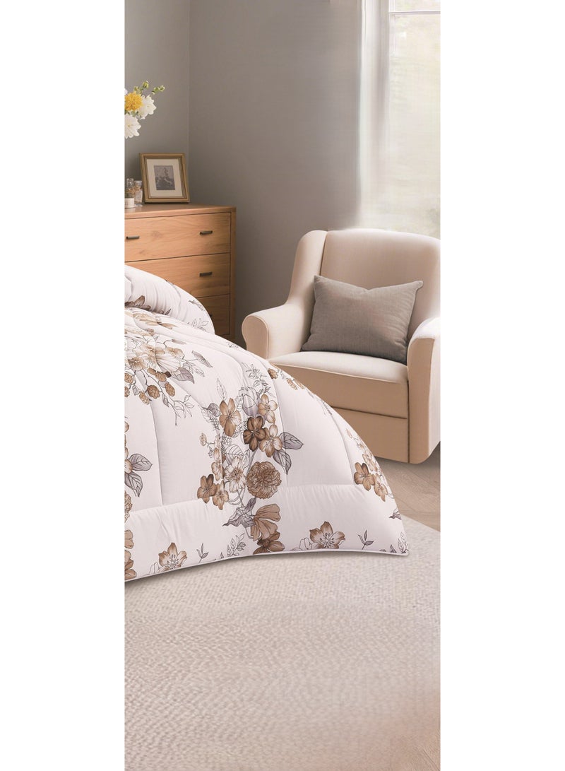 MARK Nature-inspired, tree-patterned double bed sheet made of microfiber, 220*240 cm - Image 4