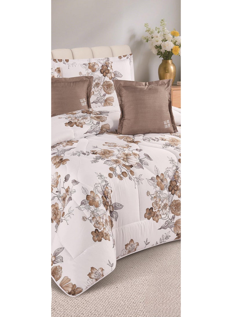 MARK Nature-inspired, tree-patterned double bed sheet made of microfiber, 220*240 cm - Image 3