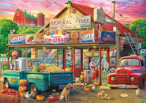 Buffalo Games - 500 piece Jigsaw Puzzle - Americana Collection , Country Store - Challenging Fall and Autum Puzzles for Adults - Image 2