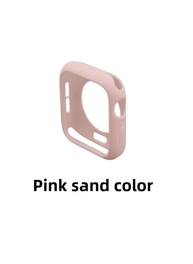 Generic - Half-pack TPU Watch Case Suitable For Apple Applewatch8 Watch Protective Case S9 Soft Shell Candy Color Protective Cover-Color:Soft Shell -Overall Dimensions:Candy Shell (49mm) With Packaging - Image 1
