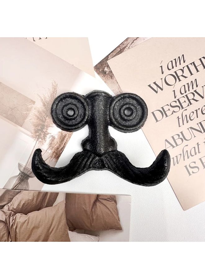 Cast Iron Beard Shaped Wall Hook Retro Universal Holiday Decor - Image 5