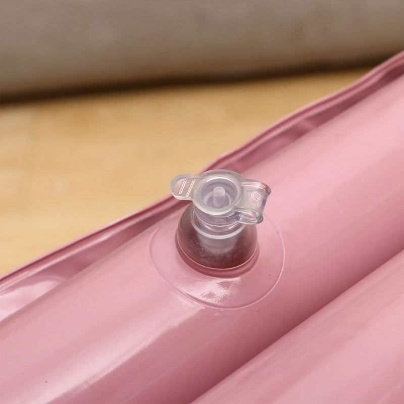 كلاراكو حوض تنظيف القدمين قابل للنفخ، حوض غسيل الجسم المحمول، حوض من البولي فينيل كلوريد، حوض باديكير، حفلات سبا، دلو حمام، حوض سبا للقدمين، حمام القدمين للمريض والعائلة والسفر (وردي) - Image 5