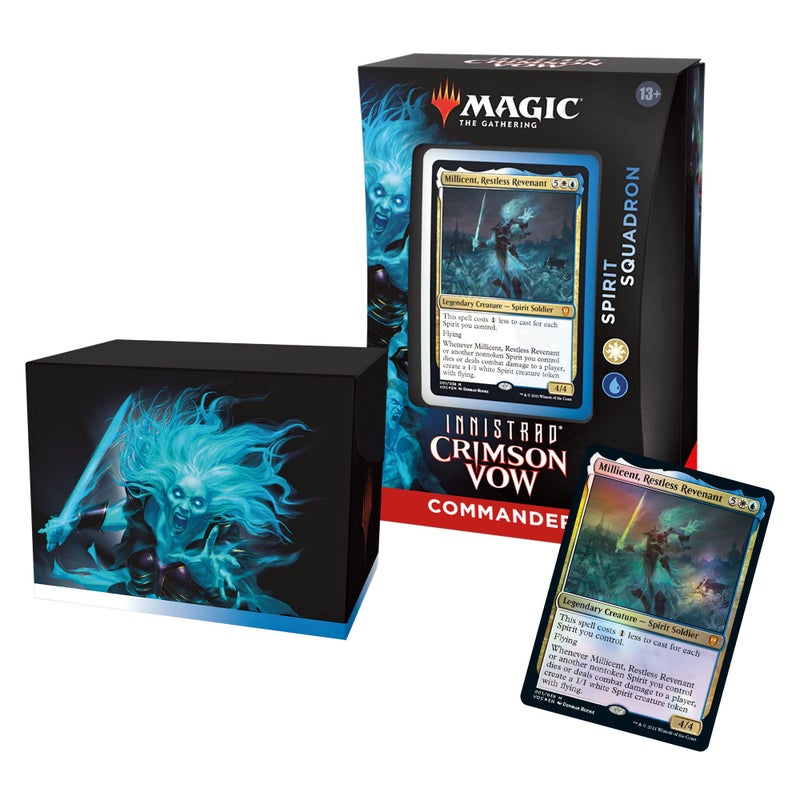 Magic The Gathering Innistrad Crimson Vow Commander Deck Spirit Squadron WhiteBlue - Image 2