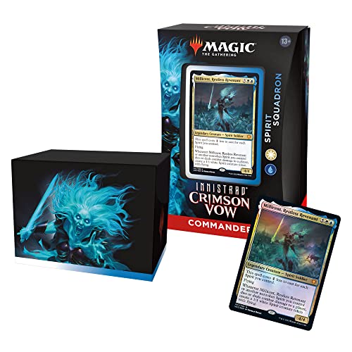Magic The Gathering Innistrad Crimson Vow Commander Deck Spirit Squadron WhiteBlue - Image 1