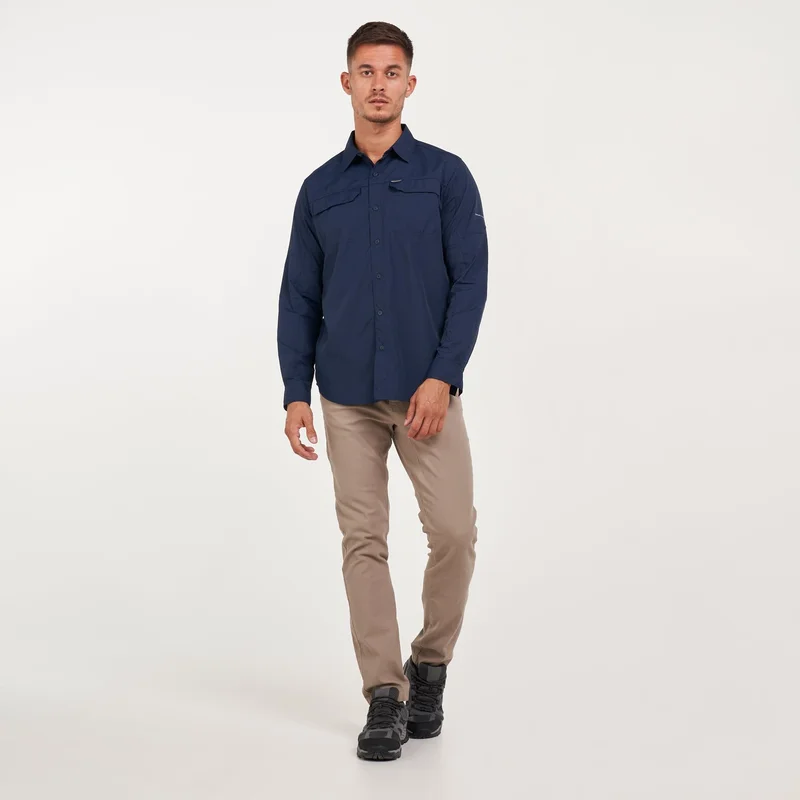 Columbia Blue Men's Silver Ridge™ 2.0 Long Sleeves Shirt for Men | Best Price UAE