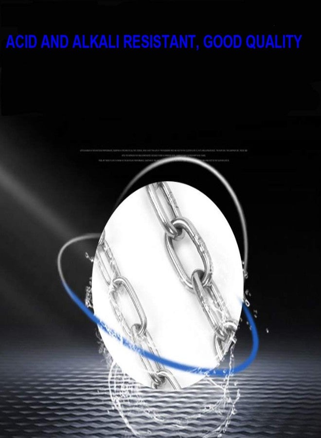 MIKMAYTOO 1 Pack Heavy Duty Stainless Steel Chain 550LB Capacity for Punching Bags Hanging Chair Hammocks Swing Trapeze Yoga (40, 4MM) - Image 3
