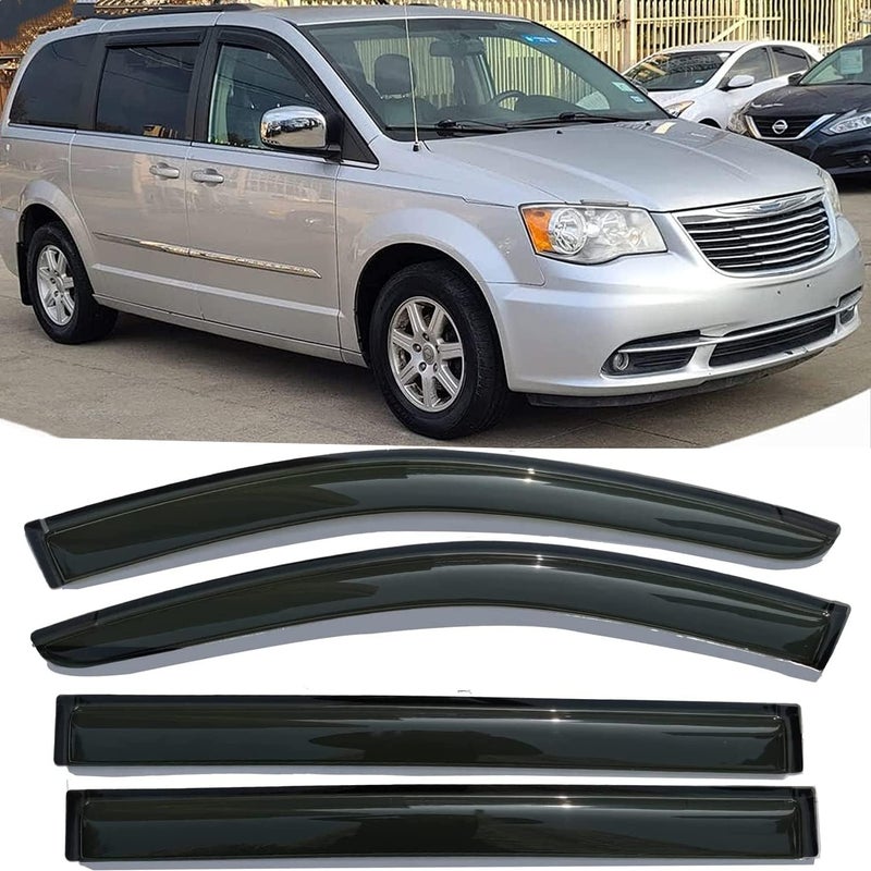 Darodcar Side Window Visor Rain Guards for Chrysler & Dodge - Image 2