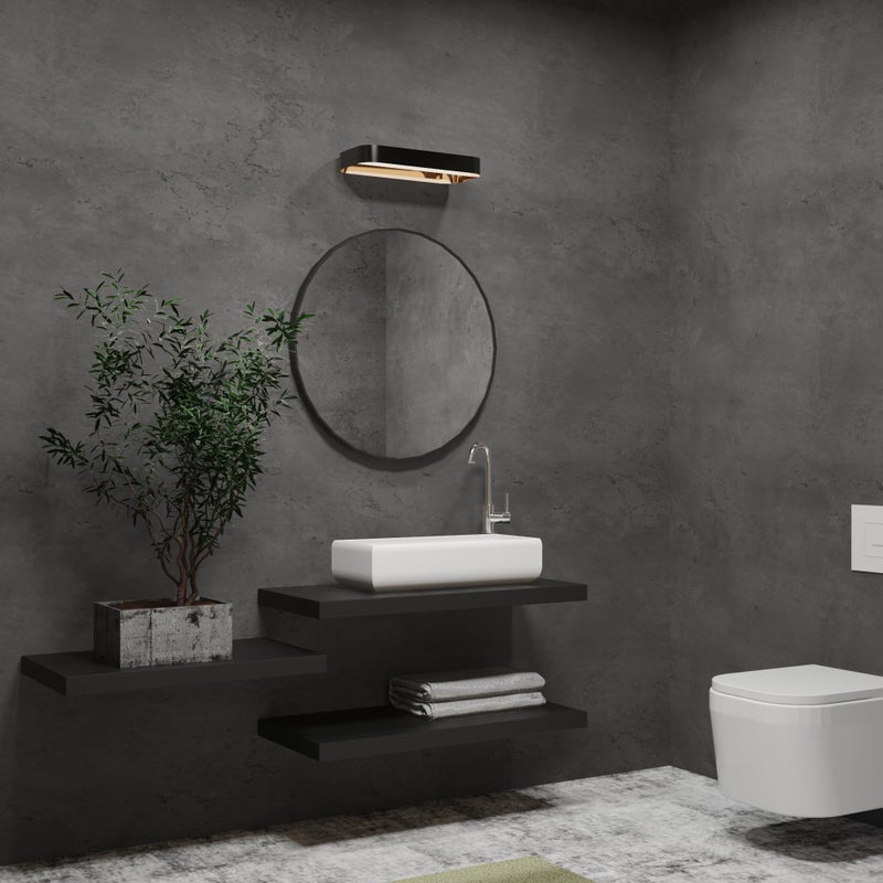 3yecao 16"Ã—354" Dark Grey Black Concrete Wallpaper Peel and Stick 3D Thick Faux Concrete Cement Contact Paper Vinyl Wrap Stained Matte Textured Waterproof Wall Sticker for Walls Bathroom Garage Living Room - Image 3
