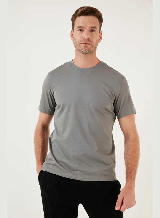 Buratti Buratti Cotton Regular Fit Crew Neck Basic T Shirt Men's T SHIRT 59020201
