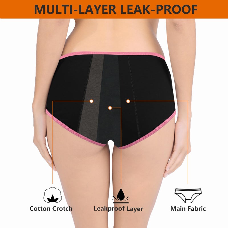 Mesachy Teens Girls Period Underwear Kids Period Panties Menstrual Leakproof Protective Underwear for Teens Cotton Briefs - Image 3