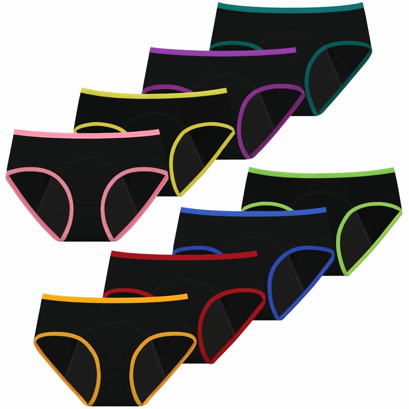 Mesachy Teens Girls Period Underwear Kids Period Panties Menstrual Leakproof Protective Underwear for Teens Cotton Briefs - Image 1