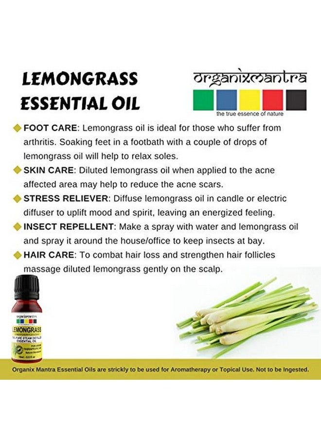 Organix Mantra - زيت الليمون العشبي الأساسي 100% نقي distillation بخار طبيعي (15 مل) - Image 1