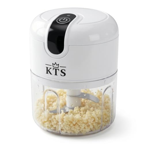 Konquer TimeS KTS Electric Mini Garlic Chopper,Food Processor,Portable Cordless Garlic Mincer Masher, With USB Charging For Vegetable,Chili,Fruits,Ginger,Baby Food Masher, Seasoning 250Ml - Image 1