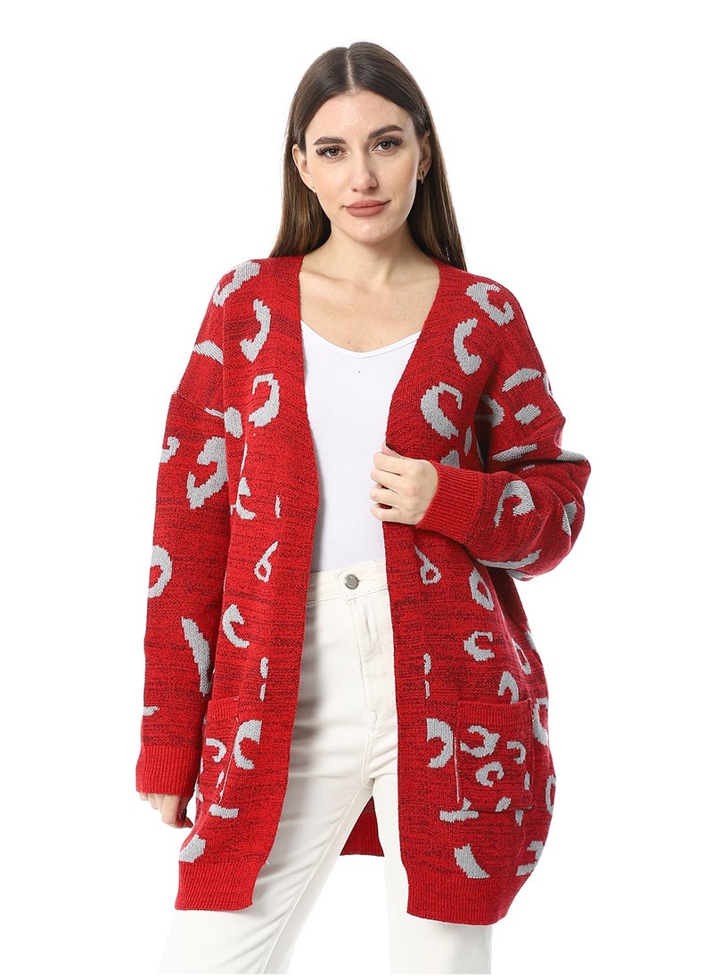 Caesar Womens Wool OpenCardigan  - Image 1