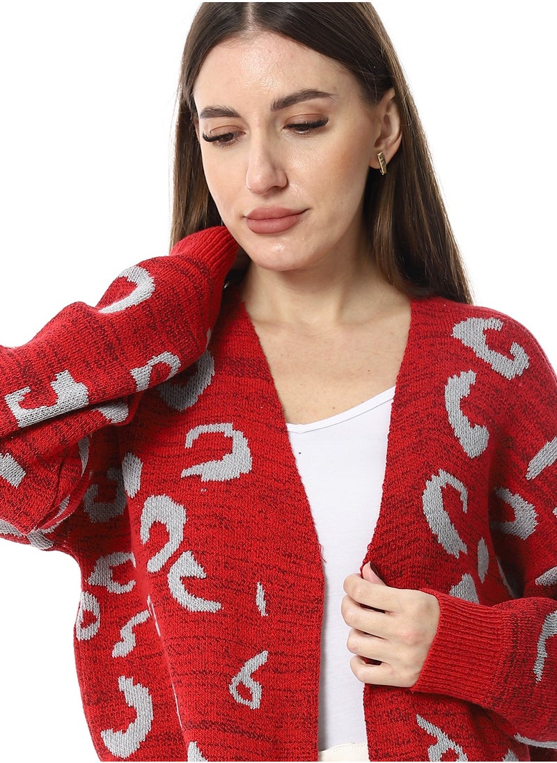Caesar Womens Wool OpenCardigan  - Image 2