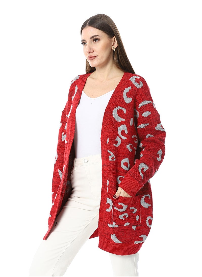 Caesar Womens Wool OpenCardigan  - Image 3