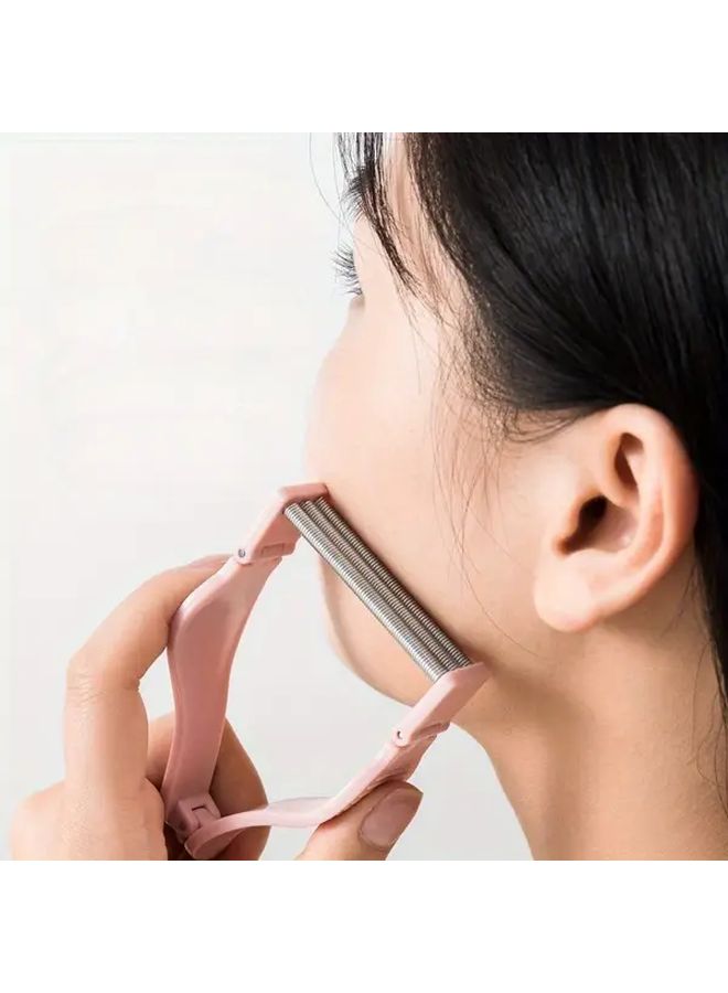 Assorted Colors Manual Facial Hair Remover Spring Powered Trimmer For Women And Men - Image 1