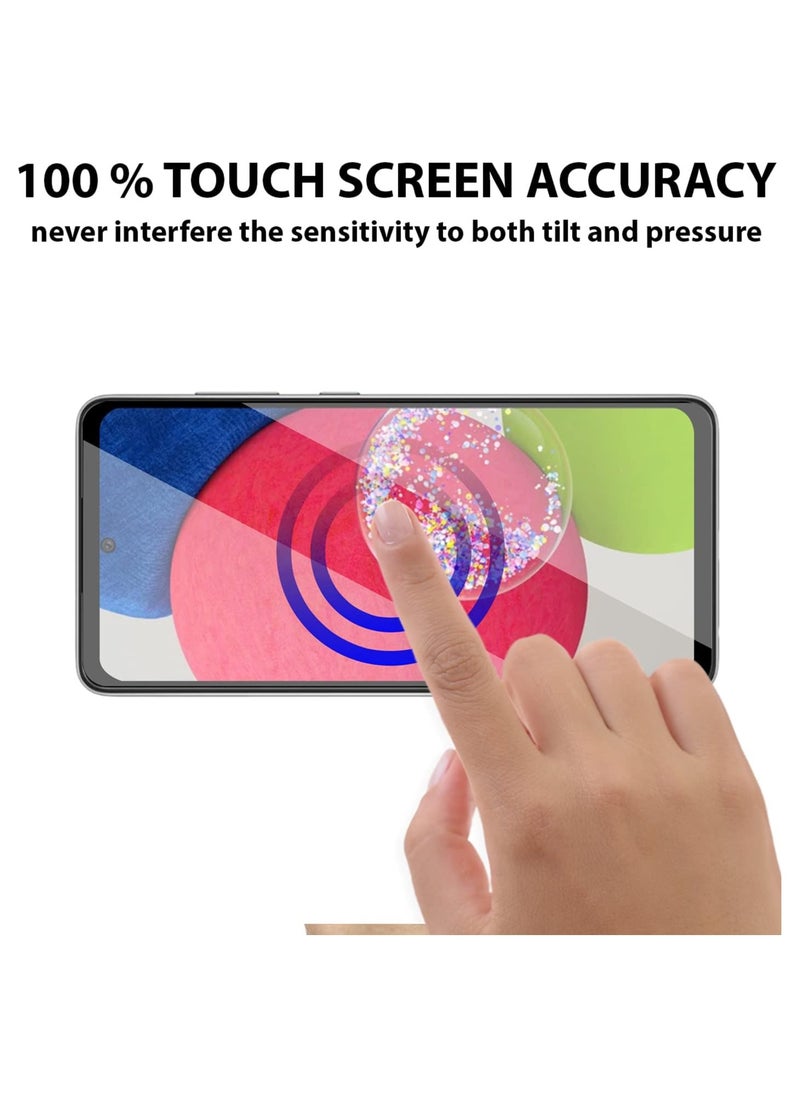 ELTRAZONE - Glass for Samsung Galaxy A53 5G / A52s / A52 / A51 / S20 FE / M31s Screen Protector Tempered Glass Full Glue Edge-to-Edge Protector - Image 1