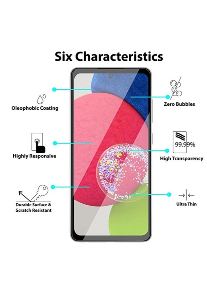 ELTRAZONE - Glass for Samsung Galaxy A53 5G / A52s / A52 / A51 / S20 FE / M31s Screen Protector Tempered Glass Full Glue Edge-to-Edge Protector - Image 1