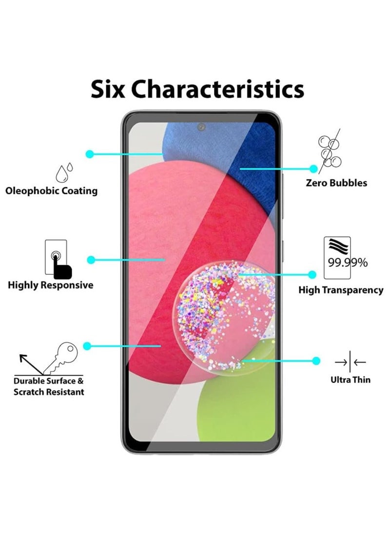 ELTRAZONE - Glass for Samsung Galaxy A53 5G / A52s / A52 / A51 / S20 FE / M31s Screen Protector Tempered Glass Full Glue Edge-to-Edge Protector - Image 1