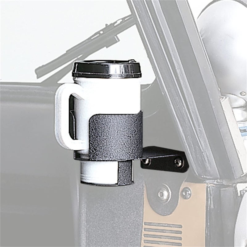 Rugged Ridge 13306.01 Cup Holder, Windshield Mounted; 76-95 Jeep CJ/Wrangler YJ - Image 4