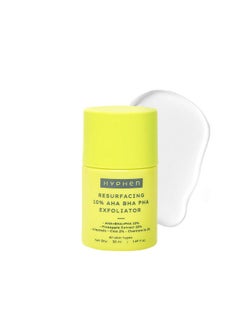 HYPHEN Resurfacing 10% Aha Bha Pha Exfoliator | Instant Exfoliation With 20% Pineapple Extract| Leave-On Exfoliating Serum |Smoothens Texture, Unclogs Pores, Non-Irritating | Facial For Men & Women - 50Ml  - Image 1