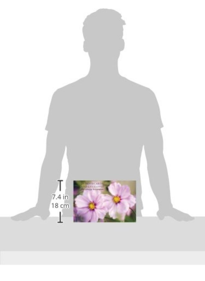 null - Card Box of 20 Notecards and Envelopes: Pink Cosmos - Image 1