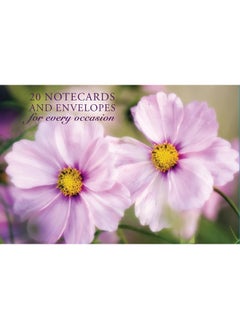 Card Box of 20 Notecards and Envelopes: Pink Cosmos  - Image 1