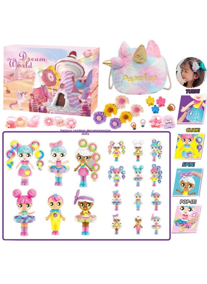 Girls' Makeup Blind Box DIY Cosmetics Manicure Children's Toys Shredded Countdown Calendar-Color:ST-036 Glitter Bracelet  - Image 4