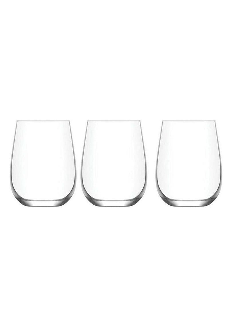 LAV طقم أكواب كريستال GAIA 360cc - أدوات شرب أنيقة للماء والعصير والكوكتيلات - Image 1