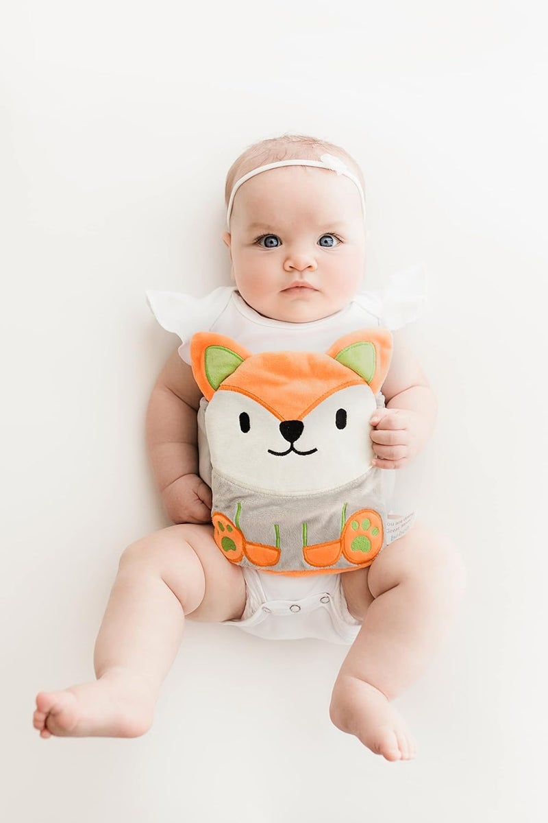 Bebon Baby Colic, Gas and Upset Stomach Relief, Baby Heated Tummy Wrap for Newborns - Belly Hugger - Infant Swaddling Belly Belt, Heating Pad with Soothing Warmth for Fussy Infants (Fox) - Image 3