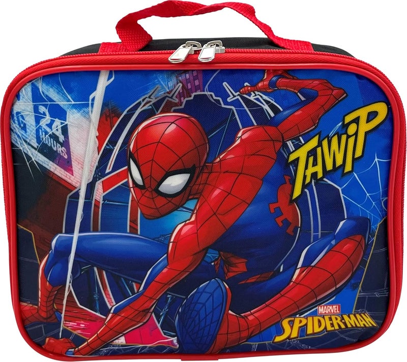 Ruz Disney/Marvel Licensed Kids Insulated Lunch Box (Spider-Man Black) - Image 1