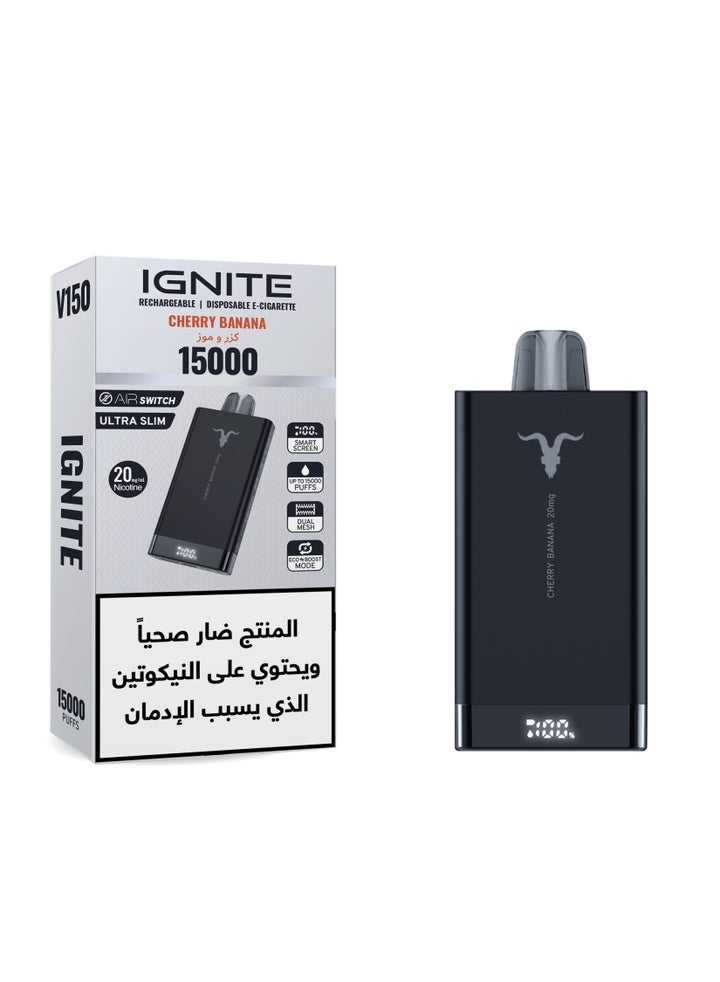 Buy ignite V150 Disposable Ecigarette Vape - Cherry Banana Mix Online | 15  Minutes Instant Delivery | Fastest Delivery in Riyadh, and the KSA