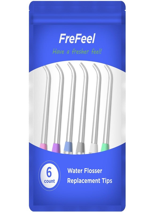 FreFeel Replacement Heads for Waterpik, Replacement Picks for Water Pik Water Flosser (6 Classic Jet Tips) - Image 1