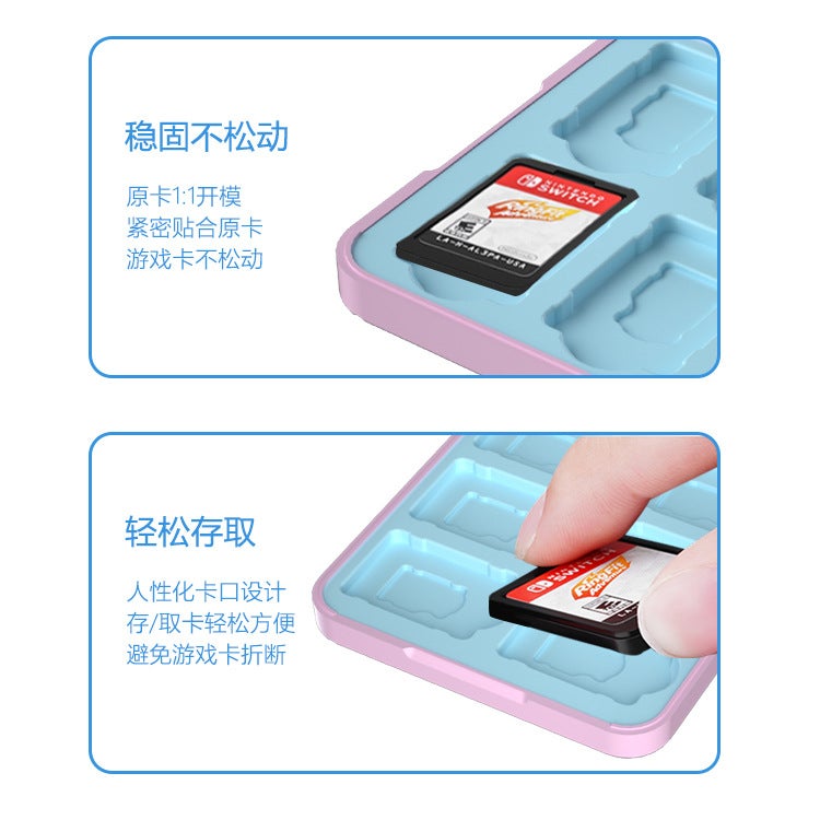 Nintendo Switch Magnetic Silicone Card Box 12 Ns Game Card Storage Box Peripheral Accessories Card Box - Image 3