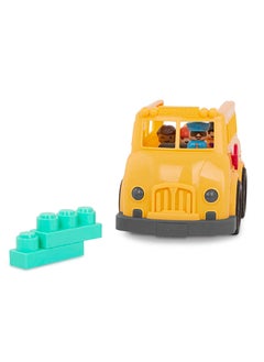 BATTAT Toy School Bus, Five figures including Driver, Loc-Bloc School Bus and Build on Vehicle Toy, Pre School Toys, Best Gift for Babies and Toddlers  - Image 2