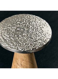 Home Box Flig Decorative Wooden Mushroom Accent with Aluminium Top 11 x 13.5 x 11 cm  - Image 3