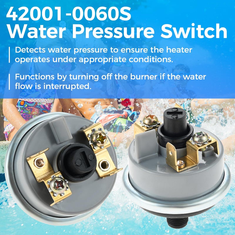 Lemfema Pool Heater Repair Kit 42002-0024S Stack Flue Sensor 42001-0053S Heater Thermistor, 42001-0060S 42002-0025S 42001-0063S High Limit Switch, Compatible with Pentair Master Temp & Max-E Therm - Image 3