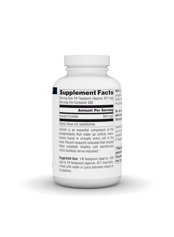 Source Naturals مكمل غذائي من سورس ناتشورالز إنوزيتول النقي 844 ملغ - 8 أوقيات بلورات - Image 2